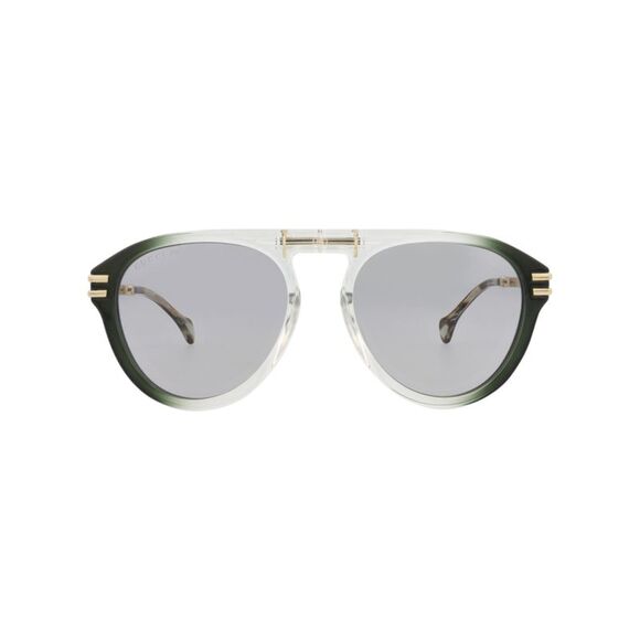 Gucci Aviator-Frame Injection Sunglasses Green Mens - Picture 1 of 6
